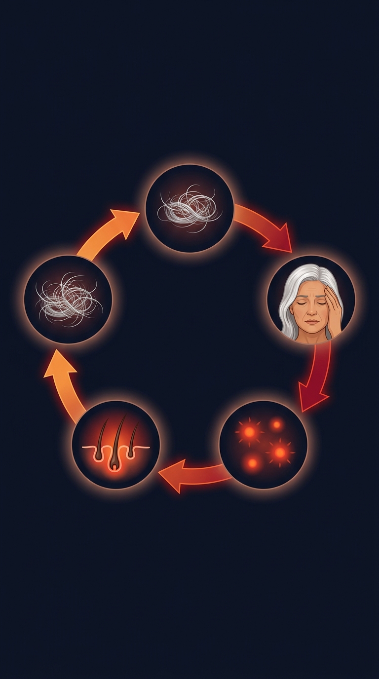 Inflammation damages follicles