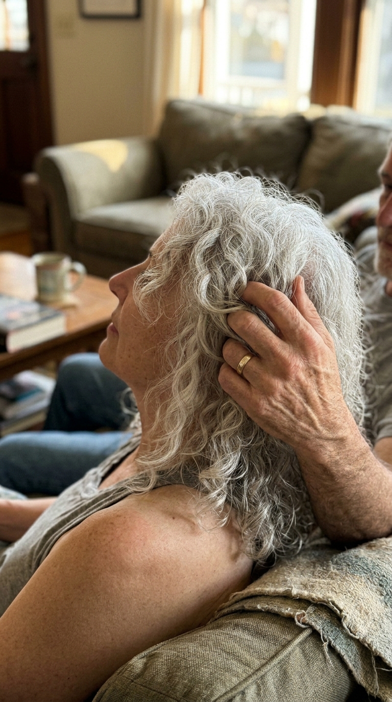 Confident in family photos again